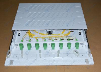 Light Weight 24 Port SC Fiber Patch Panel , Fiber Cable Patch Panel ABS / PC Material