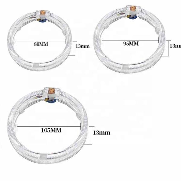 DRL RGB Halo Rings Car Interior Led Ambient Lights CCFL Angel Devil Eyes 80mm 95mm 105mm 110mm