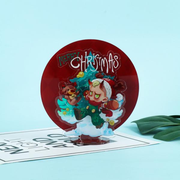 Acrylic animation brand star base Merry Christmas logo picture cartoon desktop characters surrounding decoration