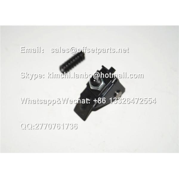 offset printing machine part GRIPPER HOLDER&SPRING metal tail-width 12mm black 2 pieces