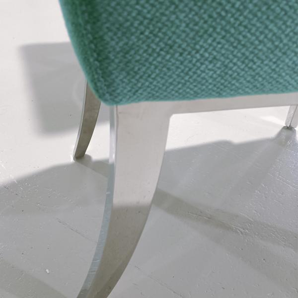 Gloss Lux Modern Upholstered Dining Chairs , Stylish High Back Fabric Dining Chairs