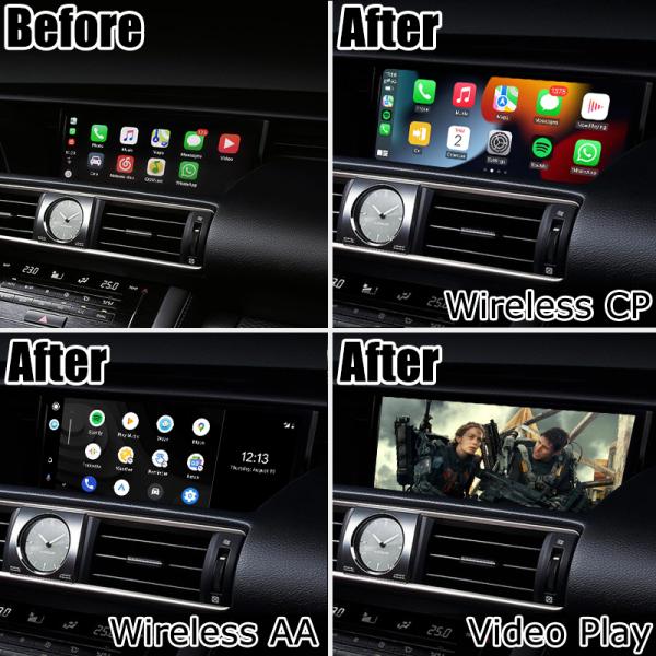 Lexus IS350 IS200t IS300 IS300h Wireless Caprlay Android Auto Box Зеркальное отображение экрана