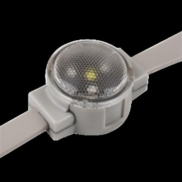 RGB SMD3535 Full color LED pixel 30mm 12V 1W redondo resistente al agua LED luces de Navidad con cubierta de lente
