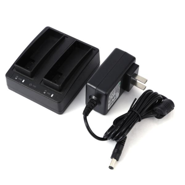 Черный двойной полный заряжатель батареи Li Lon станции для GETAC PS236 PS336