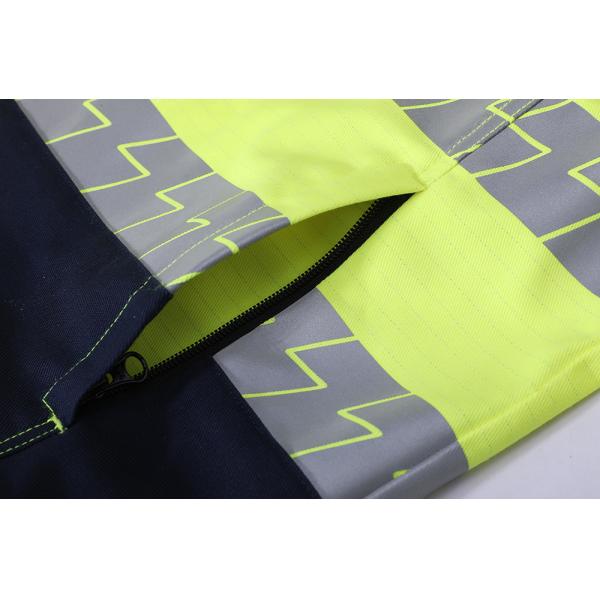 El alto fuego estático anti de la visibilidad impermeabiliza la chaqueta de la seguridad de la protección del arco voltaico para la industria eléctrica