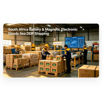 Sea DDP Shipping to South Africa For Battery / Magnetic Electronic Goods