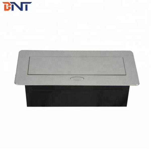 BNT Round Corner Office Tabletop Pop Up Desk Socket Box BD630-2R