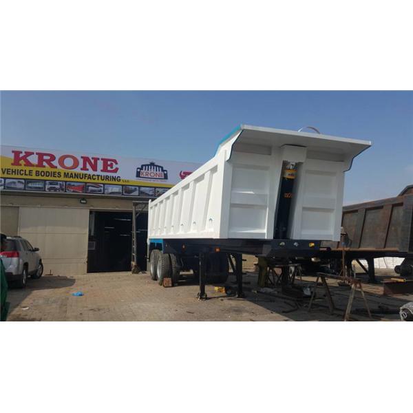 Heavy Duty Dump Semi Trailer 3 or 4 Axles For Rock Sand And Coal Delivery