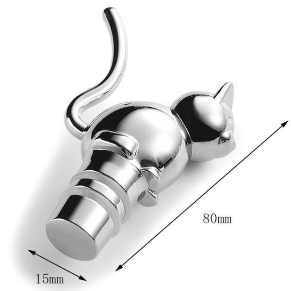 Eco-Friendly Zinc Alloy Metal Die Casting Wine Bottle Stopper with SGS CE and ROHS Certification