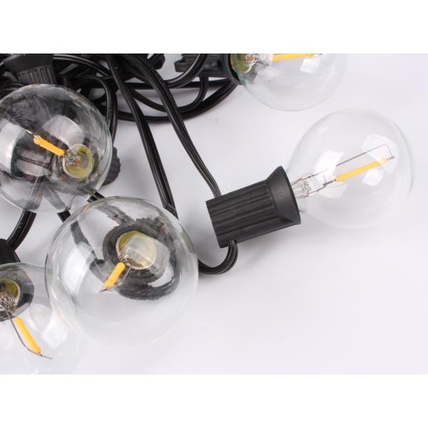 G40 LED Clear Globe Bulbs Solar Led String Fairy Light Outdoor Solar Globe Fairy Light Wedding Garland Lamp
