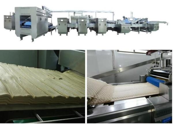 Máquina dura e macia automática da fabricação de biscoitos com o forno de túnel do gás para a capacidade 100~2000kgs pela hora