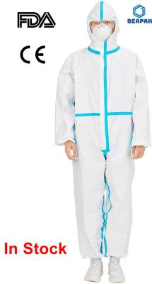 Splash Proof Disposable Protective Coverall , Disposable Work Suits Waterproof