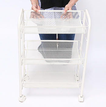 H77cm Five Tier Metal Trolley Cart For Bathroom