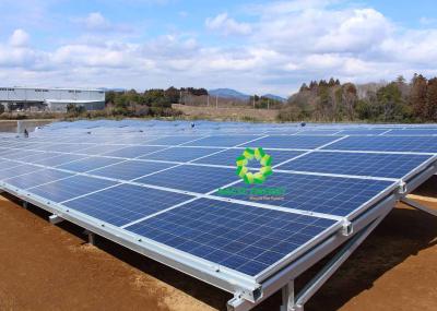 Sistemas solares do racking da montagem à terra da economia Labor, sistema solar ajustável da montagem
