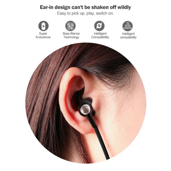 Black Blue Anti Drop Sports Bluetooth Earphones BT5.1 110mAH Battery