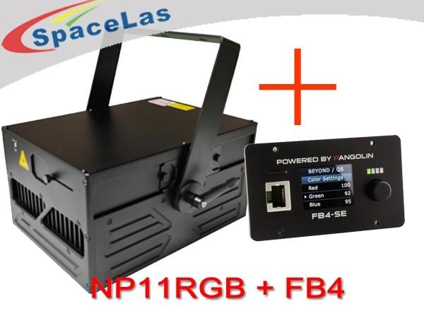 11 Watt RGB DJ Laser Light Projector NP11F With FB4 , Laser Stage Lighting