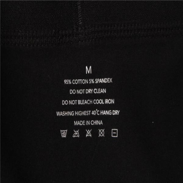 Black Slim Fit Boxers 95% Cotton 5% Spandex Breathable Underwear For Men