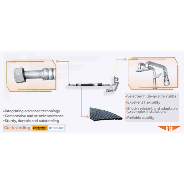 9428303315 Tuyau d'aspiration double AC pour camion Mercedes Benz Actros 96-02