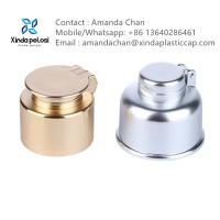 Válvula de plástico UV dourada Flip Top Cap para Shampoo Conditioner Sabão líquido garrafa