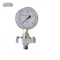 Tri-clamp medidor de pressão de membrana de aço inoxidável caixa 100mm