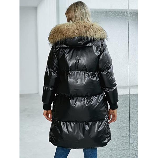 GZDMFS Womens Long Puffer Coat Zipper Parka Down Jacket