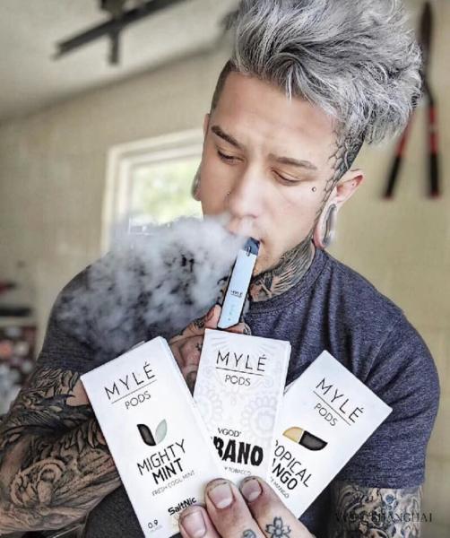 Factory oem e-cigarette accessories 0.9ml Myle pods CUBAN ICE PEPPERMINT MANGO STRAWBERRIE for Myle flat Vape device