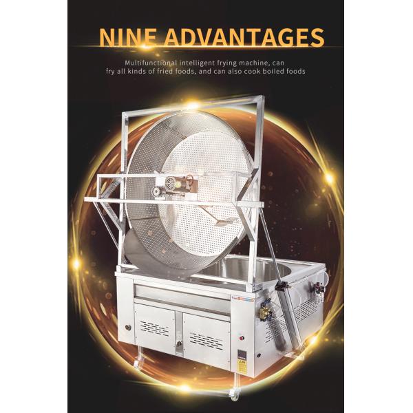 Автоматический коммерческий кухонный фритюрник 400L 600L ресторанный стиль глубокий фритюрник