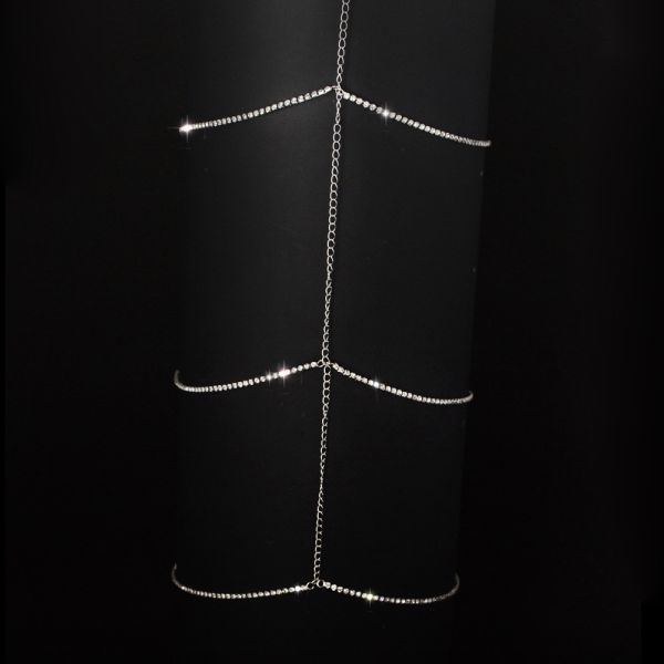 Waist Beads Body Jewelry Leg Chain Hot Shinning Rhinestone Wholesale Sexy Women Casual Gift Silver Gold Jewellery