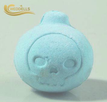 Skull Shaped Custom Bath Bombs / Natural Ingredients Bath Bombs FDA Approval