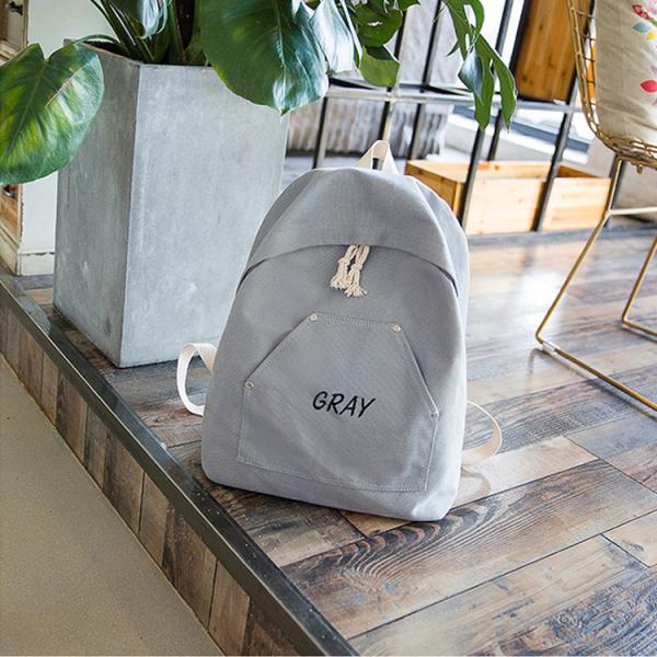 Hot sale canvas female Korean campus backpack simple mori backpack travel leisure bag