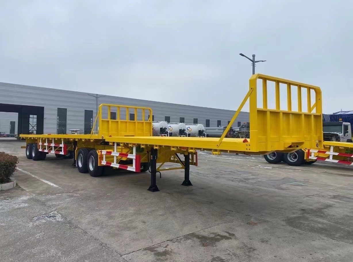 Реле клапан Wabco Двухконтейнерный транспортный интерлинк Продажа плоского прицепа в Монголии
