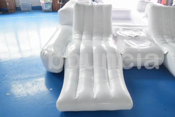 da ilha inflável durável dos esportes de água do PVC de 0.9mm sala de estar de flutuação com 6 assentos