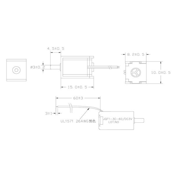 3V DC 120mA микроэлектрический воздушный клапан для электронного кровяного давления медицинский монитор