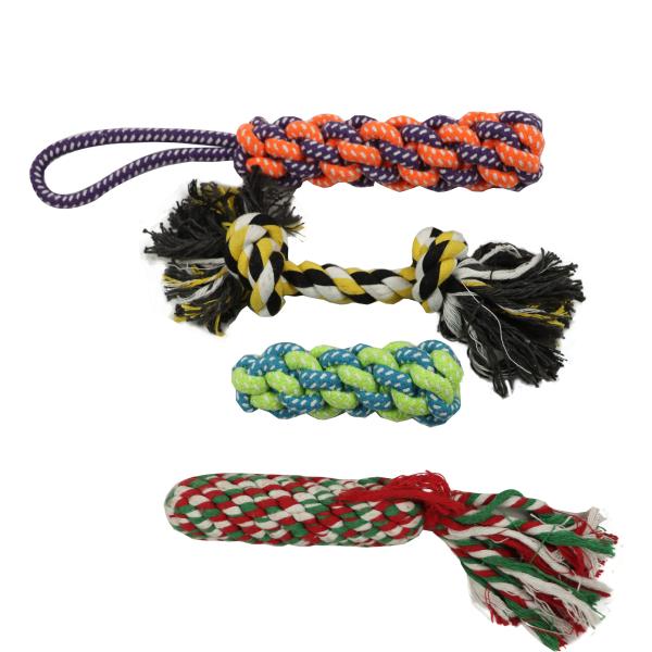 Indestructible Durable Pet Toys Eco Friendly Handmade Cotton Toothbrush 50cm