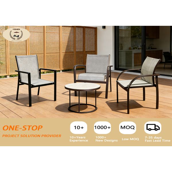 Aluminum Outdoor Bar Stool Waterproof & UV-Resistant Patio & Bar High Stool