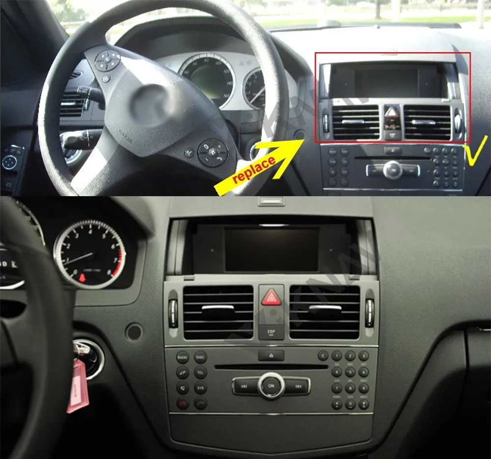 Mercedes Benz C200 C180 W204 2007-2010 Android Screen PX5 Автомобильное радио стерео