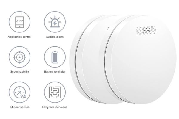 Ultra Thin Standalone Photoelectric Smoke Detector Sensor Fire Alarm