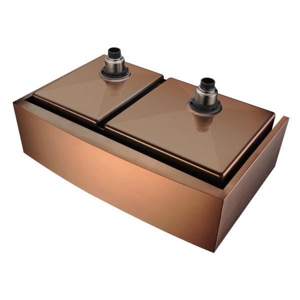 Custom Two Bowl 33 Inch Farmhouse Sink Stainless Steel Durable