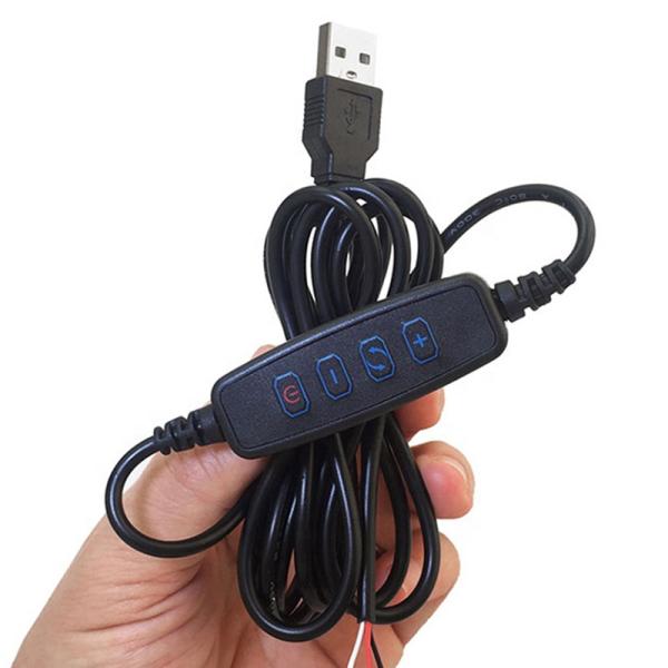 5V Power Dimming Switch Dimmer USB Charger Cable for Led Strip