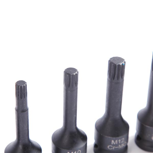 Strong and Durable 8 pcs CR-MO M5 Hex Size Impact Socket Set for Hand Electric Tool