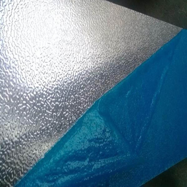 Orange Peel Coated Aluminum Sheet Coil Stucco Embossed With Polyethylene