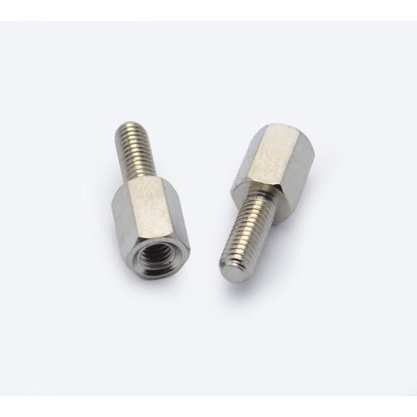 10.8mm Polished Hex #4-40 Head Steel Standoff Screws Stainless Steel Hexagonal Single Standoff Screw