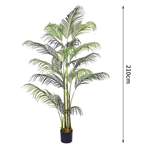 Faux Silk Hawaii Palm Artificial Plant Wholesale Palm Trees For Indoor Home Living Room Corner Decor Faux Tropical Plant