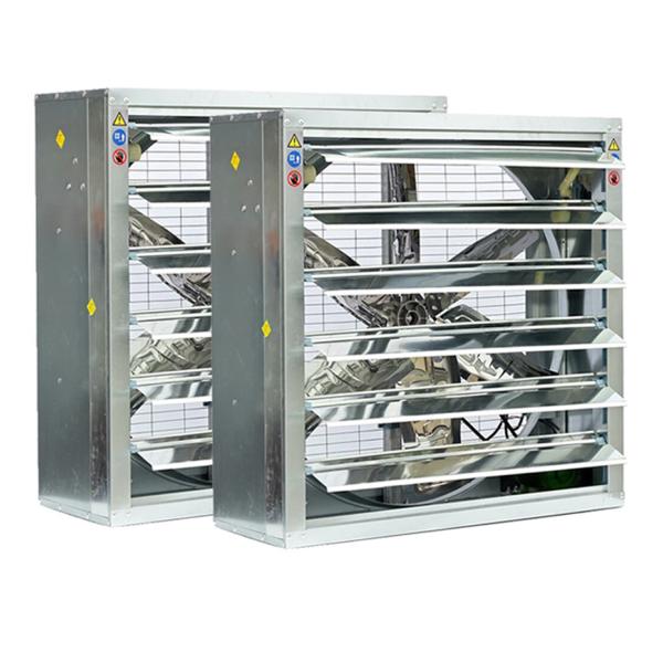 Ventilador de extracción de pared para granjas avícolas con aspas de acero