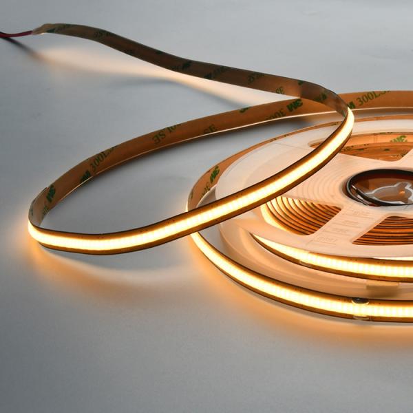 Free Cut Cob Strip Led Lights 24V 12V Flexible Soft 528 Leds For Wall Celling