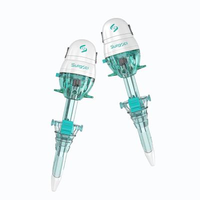 10mm Trocar Laparoscopic Hasson descartável Trocar com ponta sem corte