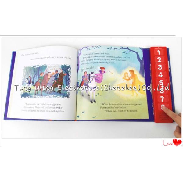 Воспитательный красный модуль 8 кнопок для книг младенца ядровых с голосом записываемым.