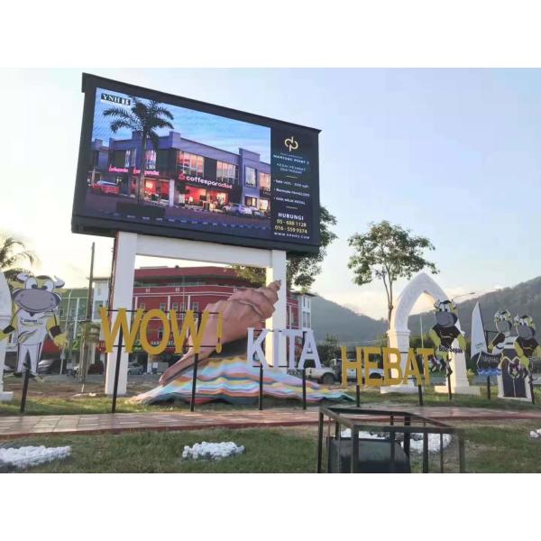 Outdoor Full Color P10 LED Display 10mm Pixel Pitch Full Color 600W Power