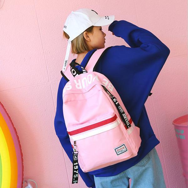 New backpacks fashion letters print small fresh leisure all-purpose schoolgirl backpack wholesale