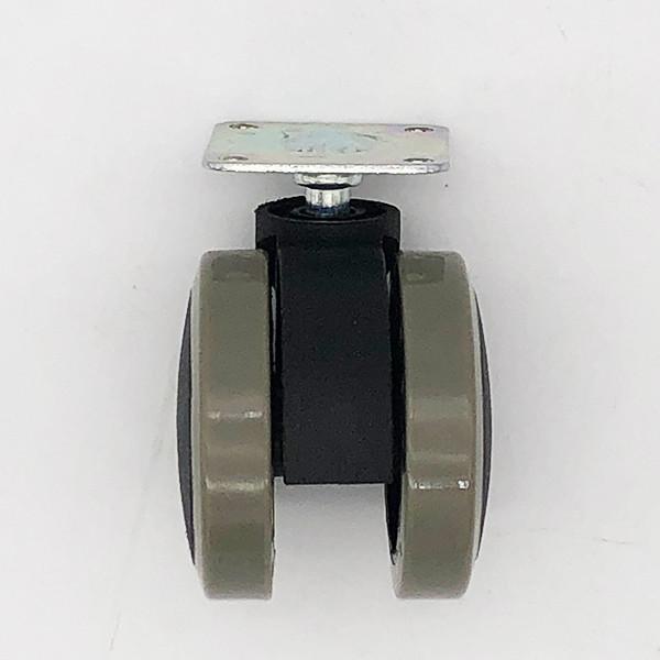 Rodas do rodízio do plutônio da cadeira do armário do metal de 3 polegadas 75mm com carregamento para dentro